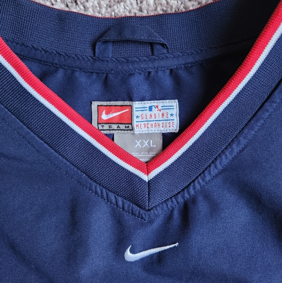 VTG Nike Team Chicago Cubs Jacket Mens XXL Windbreaker Pullover MLB Baseball - Picture 2 of 5